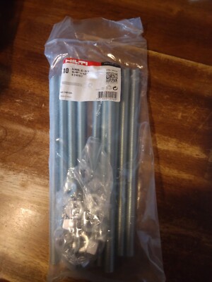 Hilti Has-e-55 10 Piece Anchor Rod  Pack With Nuts And Washers 5/8''x12'' 2197997