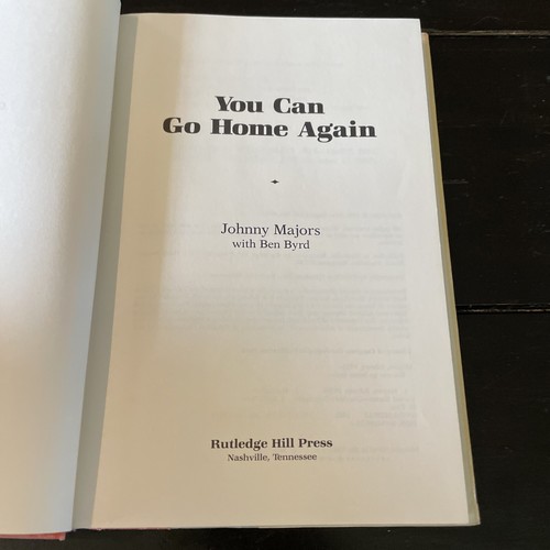 You Can Go Home Again By Johnny Majors 1986 First Edition Signed Tennessee Vols - Picture 9 of 13
