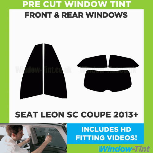 For SEAT Leon SC Coupe 2013+ Full Pre Cut Window Tint Kit Front & Rear Film Film - Picture 2 of 10
