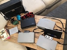 Vintage Polaroid Land Camera Lot of 4, 2 Flash, Cold Clip, Case 210, 220,230,335