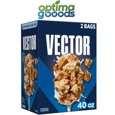 Kellogg’s Vector Cereal 40 oz – High Protein Multigrain Energy Breakfast.