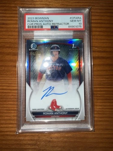 2023 Bowman Chrome Roman Anthony Auto /499 PSA10