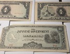 Japanese Government one 10 Peso Paper Bill and two 1 Peso Paper Bills — photo 2