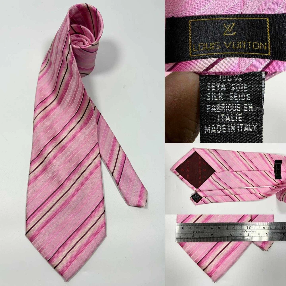 Louis Vuitton Pink Tie Ties for Men for sale | eBay