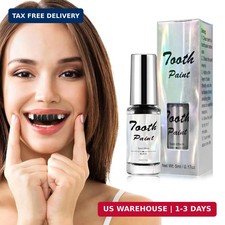 Black Tooth Paint,Professional Black Out Teeth Makeup,Quick Dry  Realistic, for