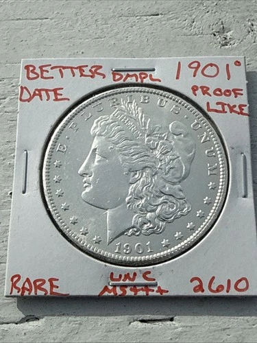 1901 O BU GEM MORGAN SILVER DOLLAR UNC MS+++ DMPL U.S. MINT RARE COIN 2610