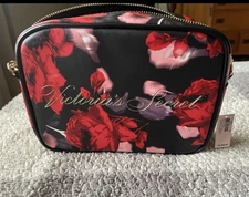 VS Victoria's Secret Rose Floral Crossbody Bag W/Gold Plated Hardware/w/Tags