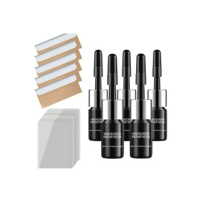 5 Pack Auto Glass Nano Repair Fluid Car Windshield Resin Crack Tool Kits Upgrade