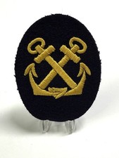 Original WWII German Navy Kriegsmarine Coxswain NCO Career Sleeve Patch