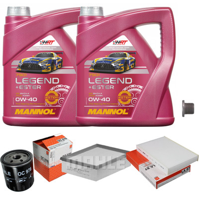 MAHLE Inspektionspaket 8 L MANNOL Legend+Ester 0W-40 für Renault Clio II 3.0 V6
