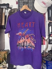 Vintage 1982 Heart Private Audition Tour City's Burning Sportswear L Made in USA