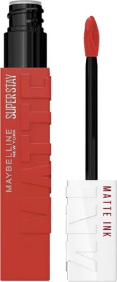 GEMEY MAYBELLINE SUPERSTAY MAT INK ROUGE A LEVRES TENUE 16H 130 SELF STARTER - Photo 1/2