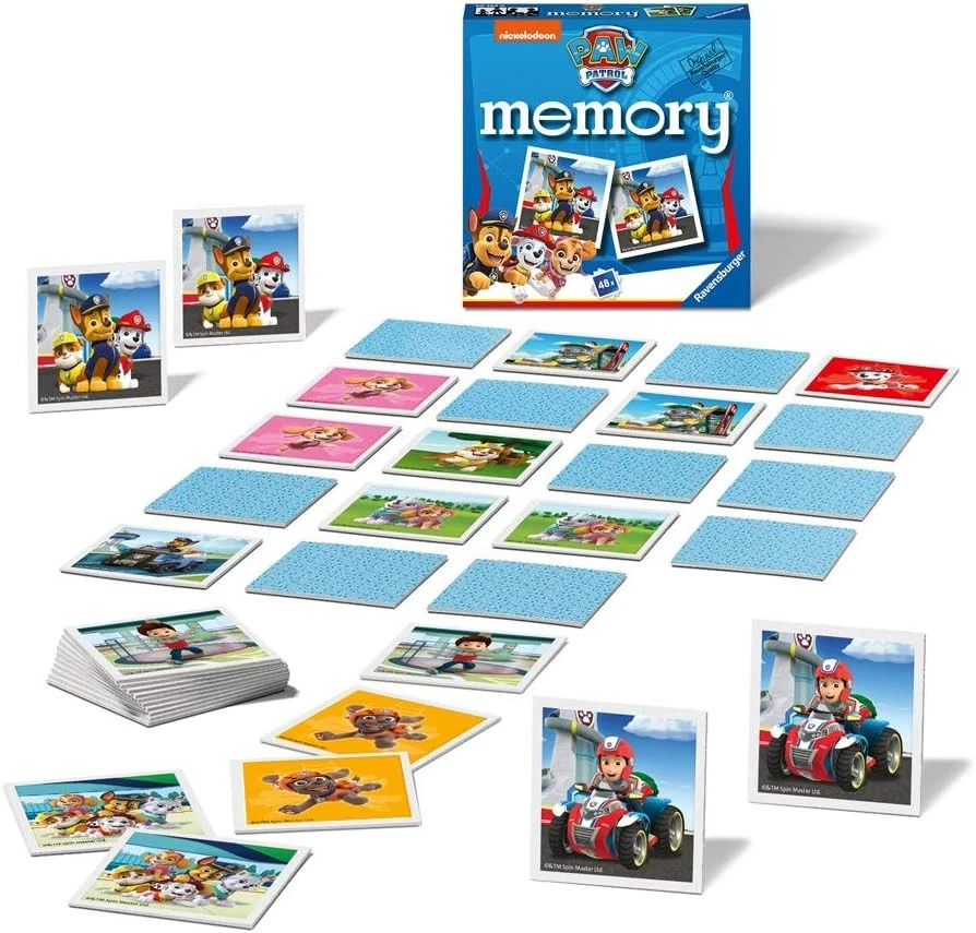 Ravensburger Paw Patrol Mini Memory Game - Matching Picture Snap Pairs Game For  - Image 2 of 4