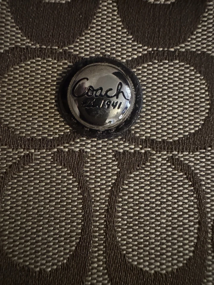 Coach Tablet and E Reader Case In Signature Canvas Brown with Logo NWT - Image 3 of 4