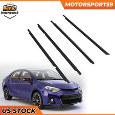 Door Belt Weather Strip Molding Seal Set For 03 04 08 Toyota Corolla 4 Door