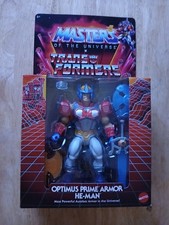 MOTU Transformers Optimus Prime Armor He-Man Action Figure  brand new factory