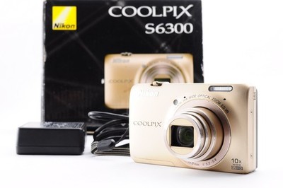 Nikon Coolpix S6300 Gold Excellent+ *Scratched Lens Y3687