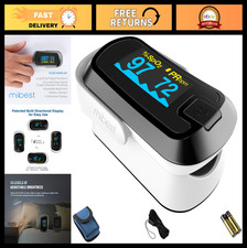 OLED Finger Pulse Oximeter, Dual Color O2 Meter, Accurate Blood Oxygen Monitor