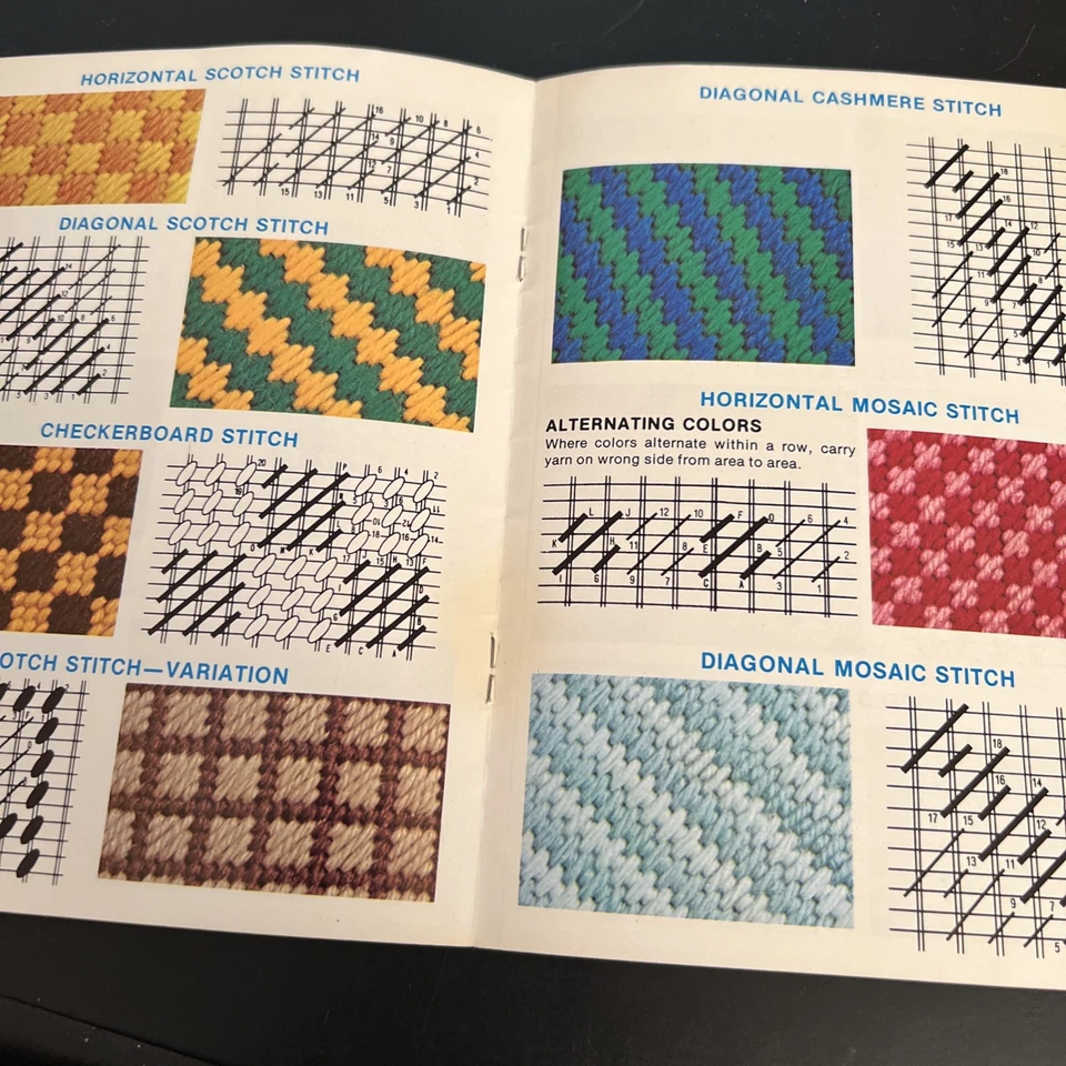 BUCILLA: CANVAS EMBROIDERY STITCHES 1975 # 500 - Image 4 of 4