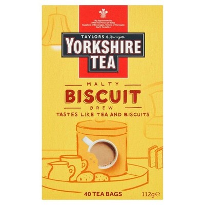 Biscuit Brew Tea Bags 40 Count 100G Black Tea Malty Flavor UK Import