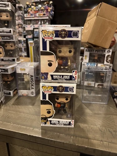 Funko Pop NBA Denver Nuggets Nikola Jokic #88 with Protector + Jamal Murray