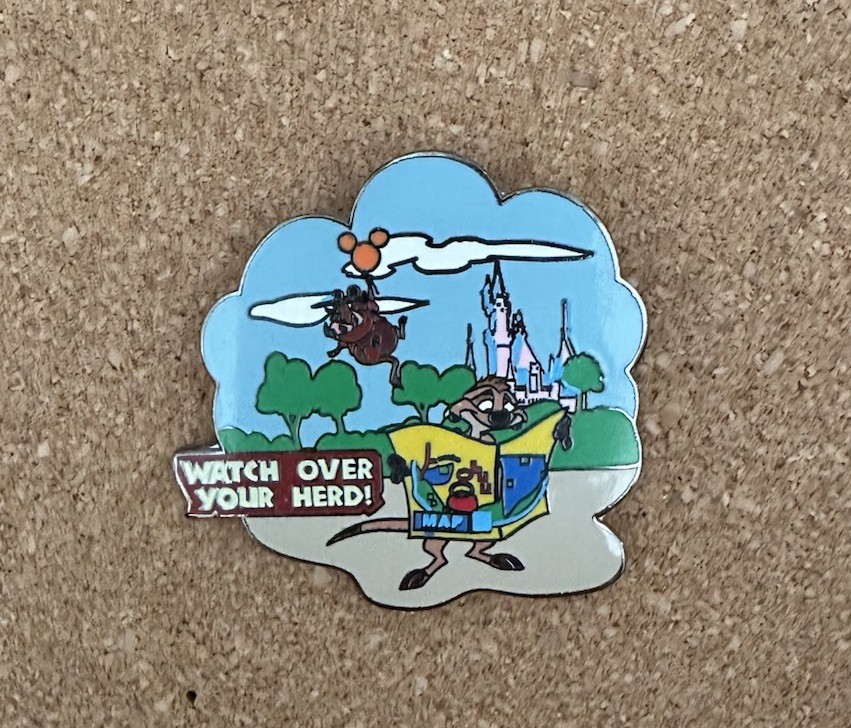 Disney Wild About Safety Watch Over Your Herd Timon & Pumbaa Lion King Pin