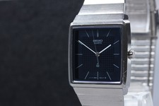 Orologio Uomo Vintage 1979 N Come Nuovo Quarzo Seiko Emblem 7830-5180 Blu Nav...