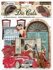 Stamperia DESIRE  Die Cuts Chipboard Ship and Treasure 28pc DFLDC66