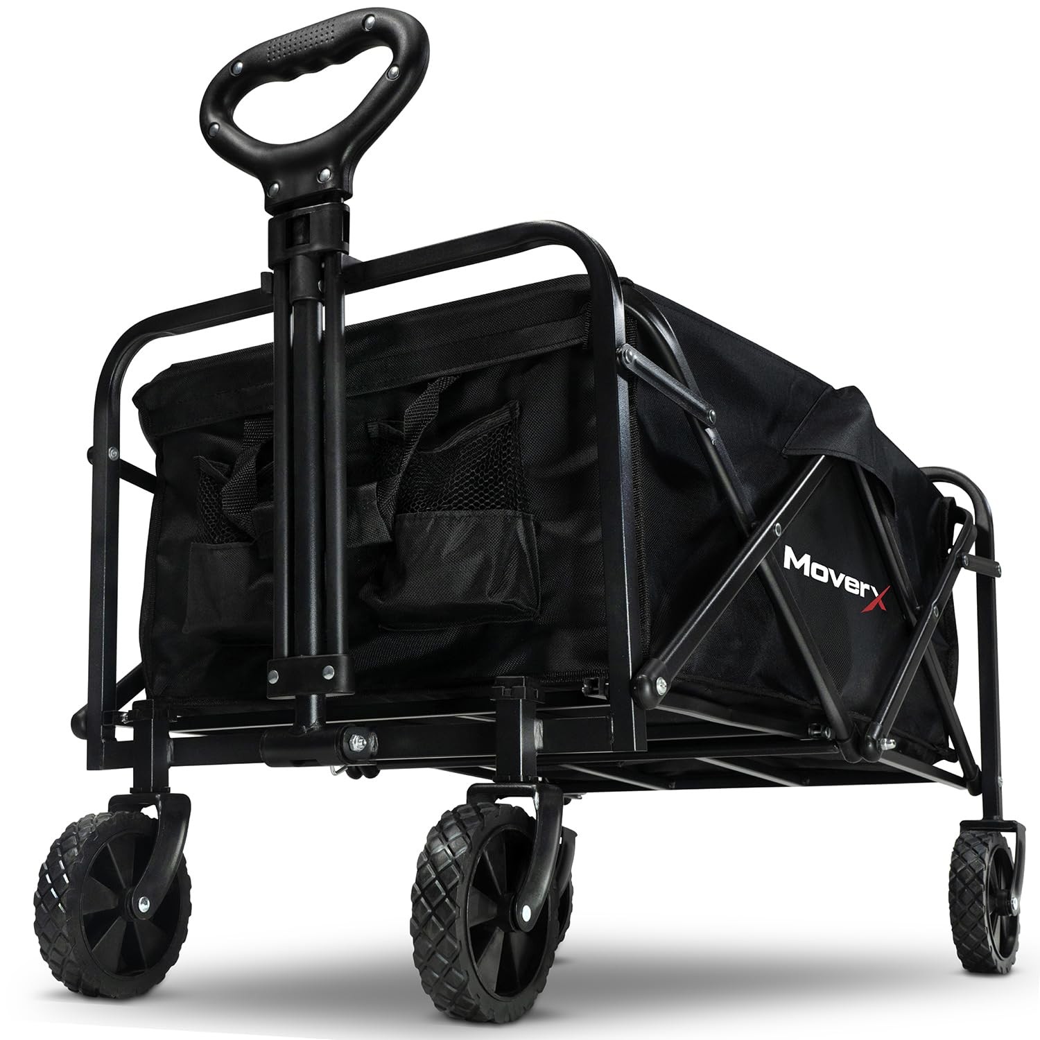 MoverX 70L Festival Trolley on Wheels, Folding Wagon, Portable Camping Cart, ...