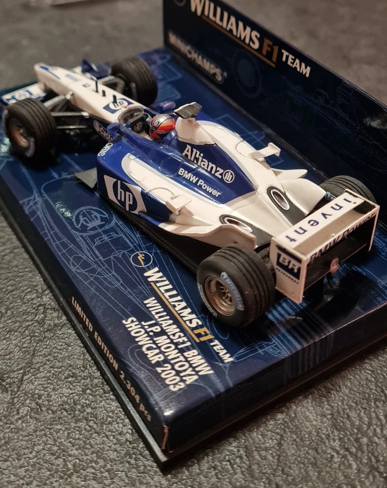 Modellino F1 1:43 Williams FW 25 2003 Juan Pablo Montoya - Minichamps - Immagine 4 di 4