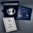 2013-W $1 AMERICAN SILVER EAGLE PROOF  1 oz .999 GEM PROOF w/OGP & COA  A6771