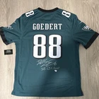 Philadelphia Eagles Dallas Goedert Signed Auth NFL Jersey Fanatic Super Bowl LIX