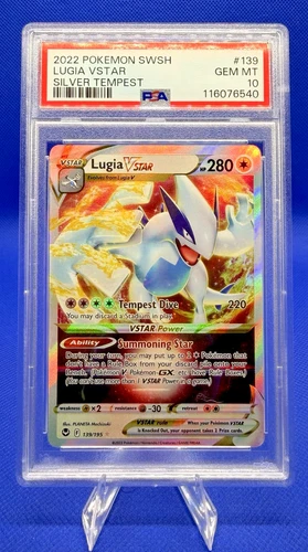 PSA 10 Lugia VSTAR 139/195 Silver Tempest Pokemon Card