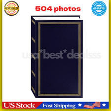 Photo Album 4x6 504 Photos, Leather Cover Extra Large Capacity Holds 504 Horizon