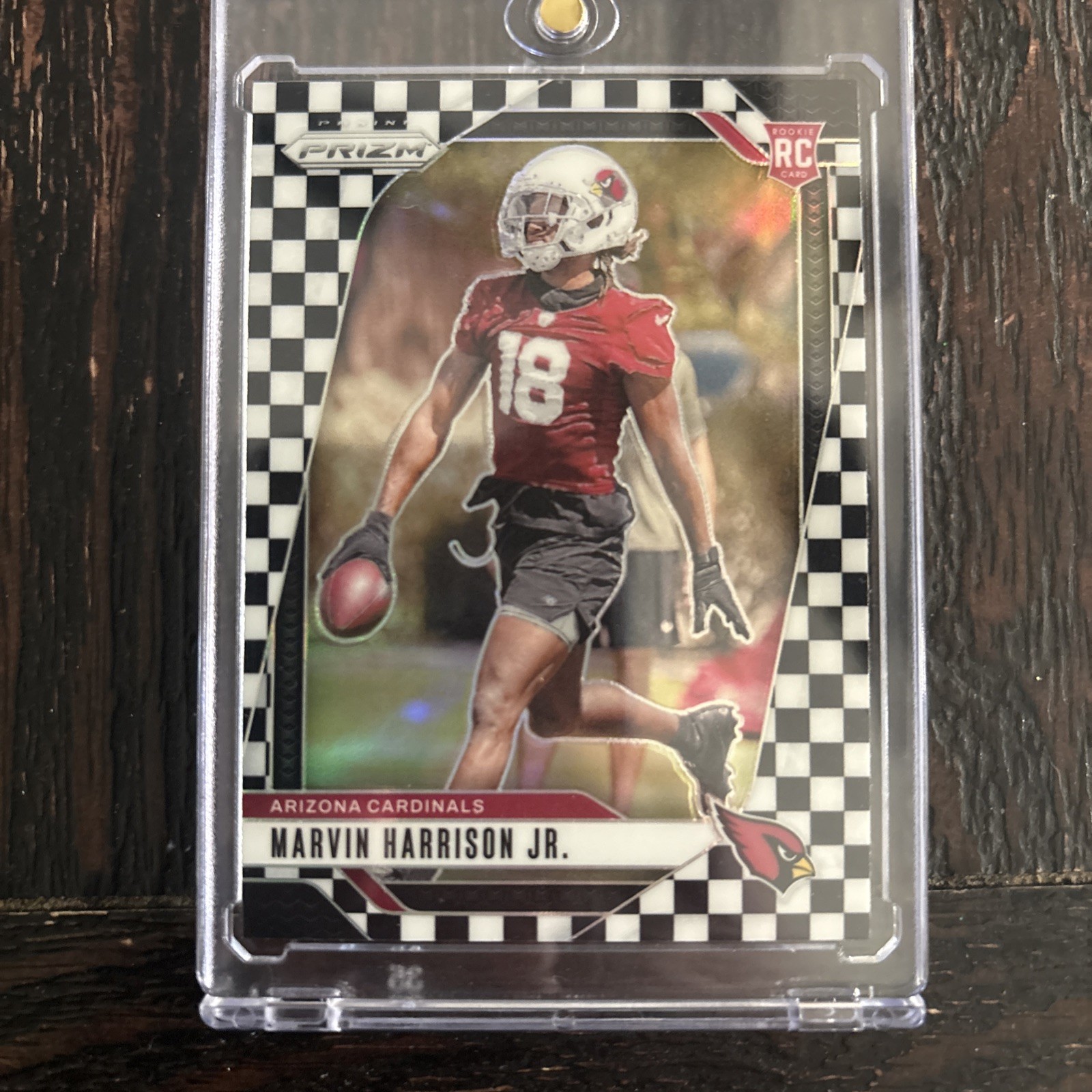 2024 Checkerboard Marvin Harrison Jr. Black & White Checker Prizm #375 RC Rookie