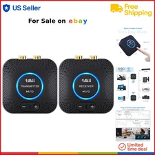 Wireless Audio Transmitter Receiver Set 2.4GHz Long Range Low Latency for TV