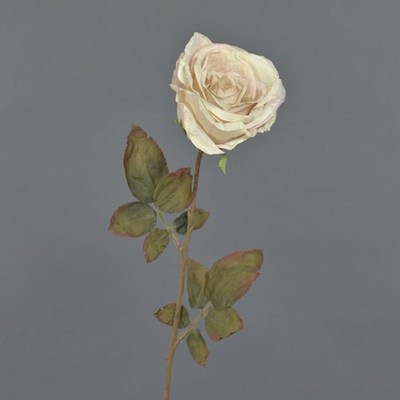 artplants Künstliche Rose NAJMA, Creme, 65cm, Ø11cm