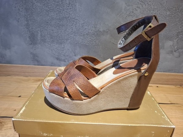 Women Blackstone Heels Brown Leather 39