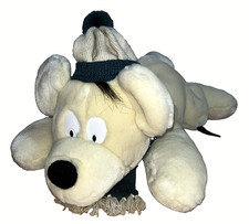 34cm Uli Stein Eisbär Stofftier Figur Groß hochwertig Dimo Schal Mütze Winter