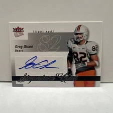 2007 Ultra Signature Class Greg Olsen Rookie AUTOGRAPH Bears Panthers Miami /150