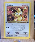1st Edition Meowth 62/82 Team Rocket Pokemon Card WOTC Vintage NM