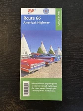 AAA Road Map-The Map of Route 66 Highway-CA-AZ-OK-TX,OK, KS, MO, IL Guide Series