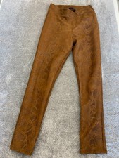 M&S Womens Brown Snake Print Leggings Size 10