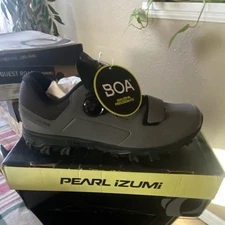 Pearl Izumi X-Alp Summit Offroad Cycling Shoes Gray Black Dial US 9.25 EU 43
