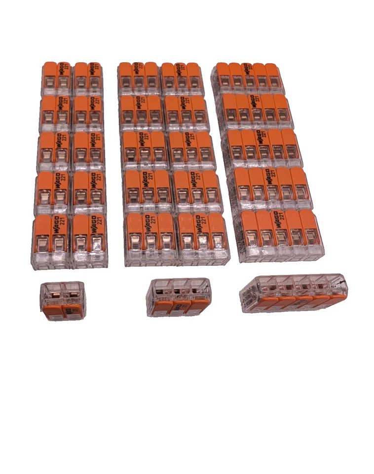 WAGO Compact Klemmen 221-SETS  Hebelklemme  221-412 221-413 221-415  Sortiment - Bild 1 von 1