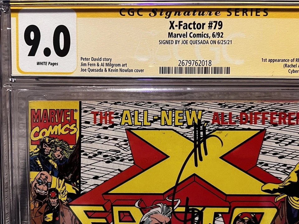 CGC 9.0 Signed X-FActor 79 X-Men White Pages Signed By Joe Quesada - Image 3 of 4
