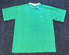 Vintage 90s GUESS USA Georges Marciano Logo Collar T-Shirt NOS Men's Large Green