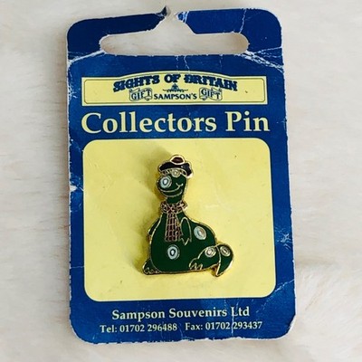 Nessie Loch Ness Monster Sights of Britain Souvenir Enamel Lapel Pin