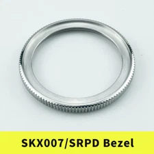 SKX007/SRPD Coin Edge Bezel Silver Polished 316L Stainless Steel 120 Clicks