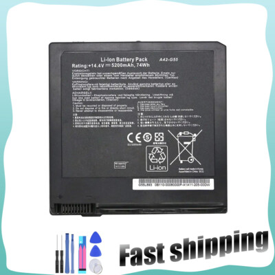A42-G55 Battery For G55 G55V G55VM G55VW 74Wh G55VM-DH71 G55VM-DS71